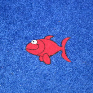 Red Artificial Grass Fish